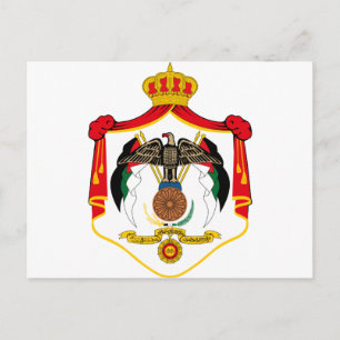 Jordan Coat Of Arms Postcard