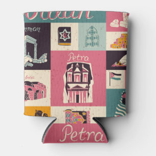 Jordan Culture Retro Illustrated Symbols Can Cooler