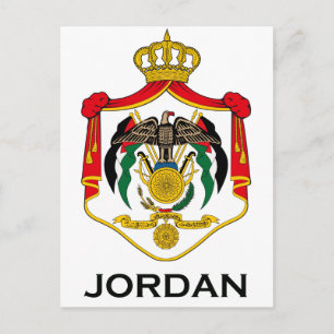 JORDAN - emblem/flag/coat of arms/symbol Postcard