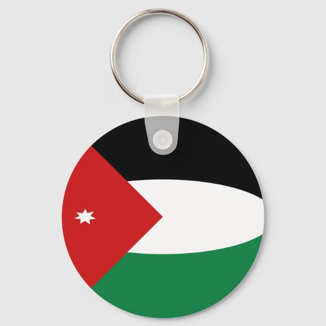 Jordan Fisheye Flag Keychain (Front)