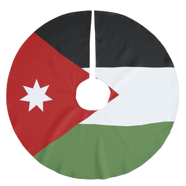 Jordan flag brushed polyester tree skirt (Front)