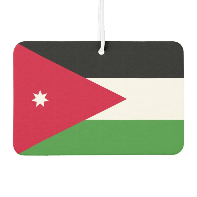 Jordan Flag Car Air Freshener (Front)