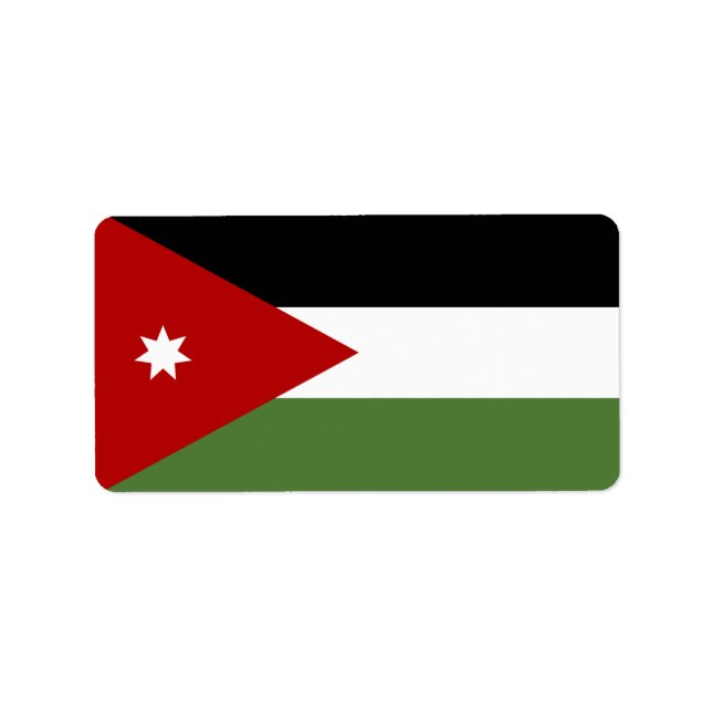 Jordan flag label (Front)
