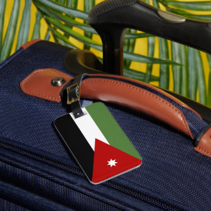 Jordan flag luggage tag