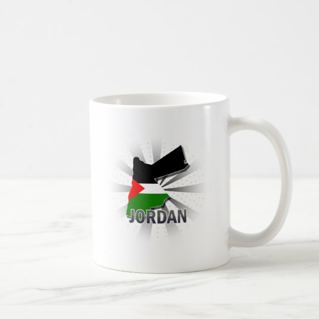 Jordan Flag Map 2.0 Coffee Mug (Right)