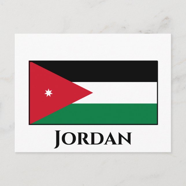 Jordan Flag Postcard (Front)