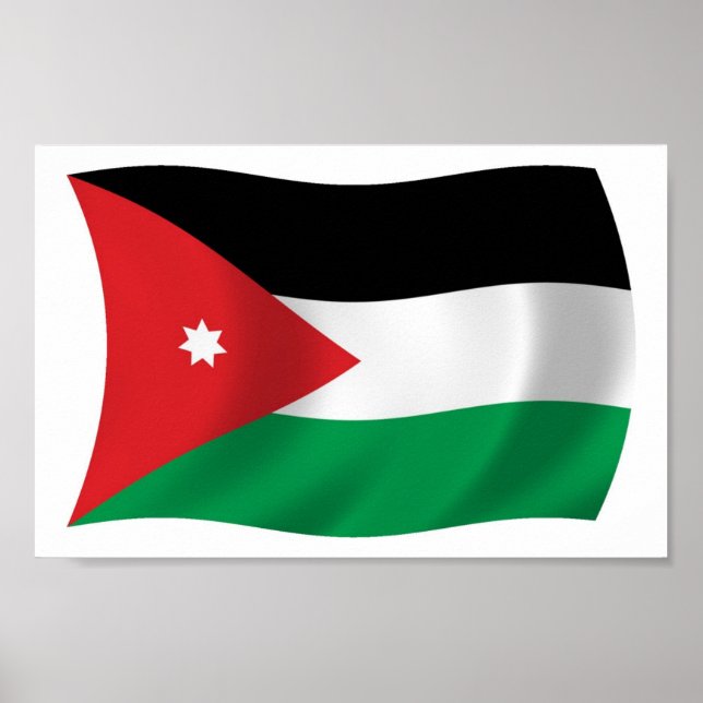 Jordan Flag Poster Print (Front)