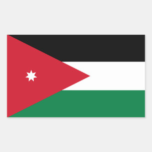 Jordan Flag Rectangular Sticker