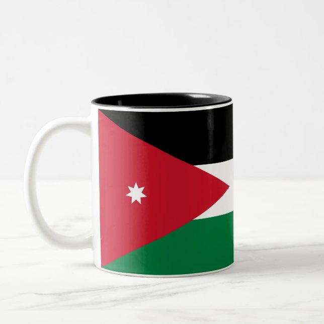 Jordan Flag Two-Tone Coffee Mug (Left)