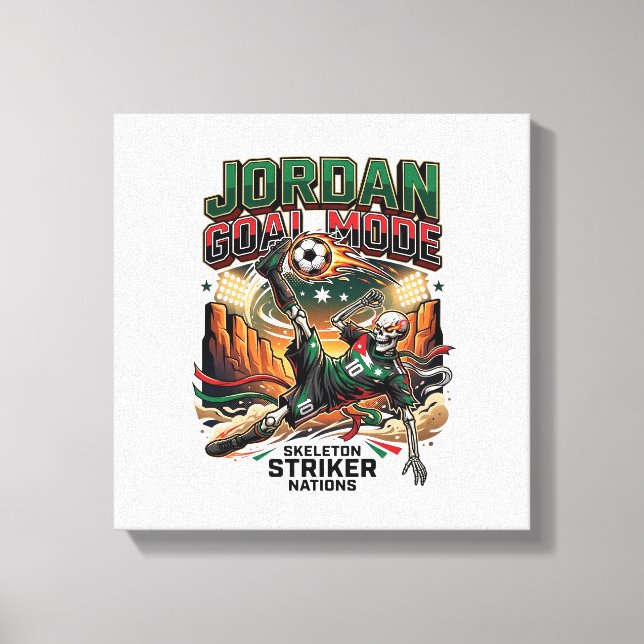 Jordan Goal Mode Skeleton Striker Nations Dynamic  Canvas Print (Front)