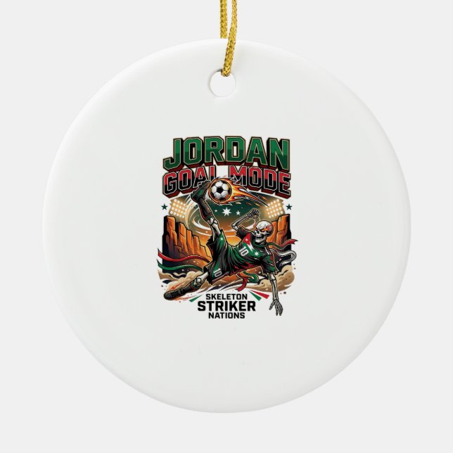Jordan Goal Mode Skeleton Striker Nations Dynamic  Ceramic Tree Decoration (Front)