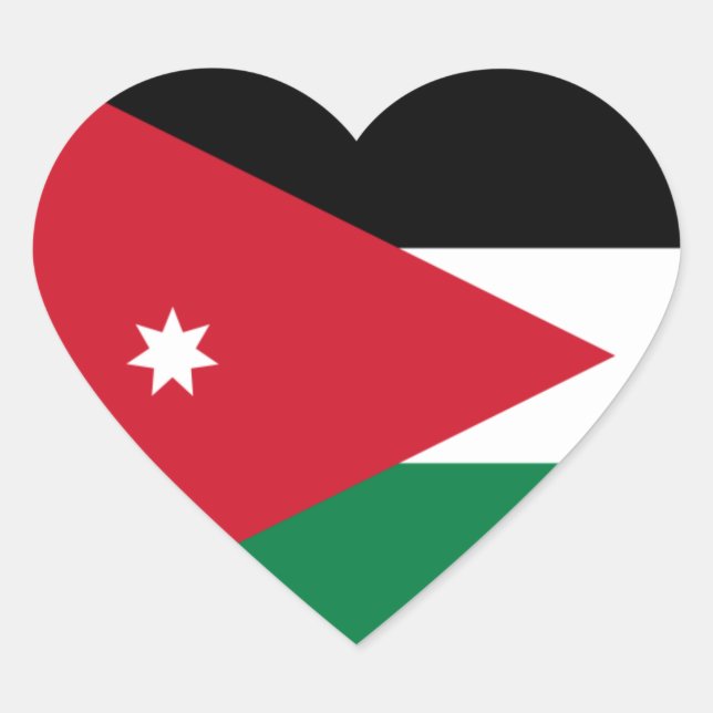 jordan heart sticker (Front)