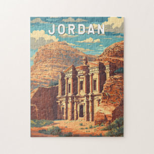 Jordan Illustration Travel Art Vintage Jigsaw Puzzle