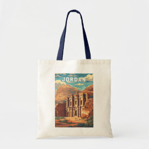 Jordan Illustration Travel Art Vintage Tote Bag