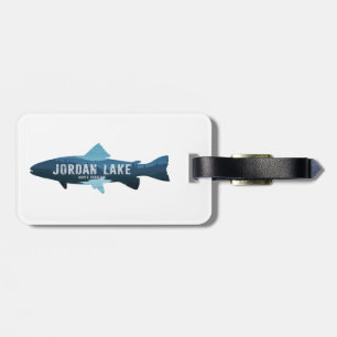 Jordan Lake North Carolina Fish Luggage Tag