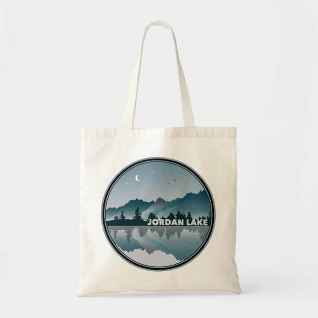Jordan Lake North Carolina Reflection Tote Bag (Front)
