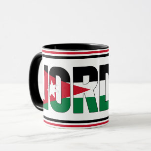 Jordan National Flag Patriotic Coffee Mug