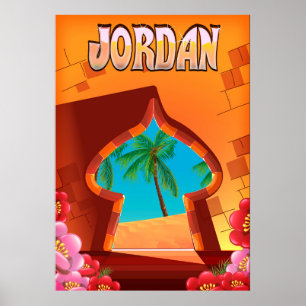 Jordan Palace travel poster