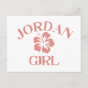 Jordan Pink Girl Postcard