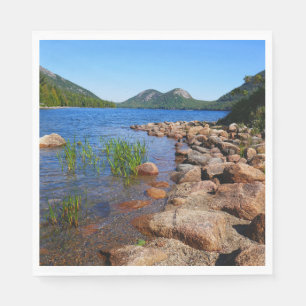 Jordan Pond II at Acadia National Park Napkin