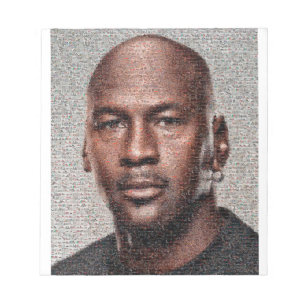 Jordan portrait from 10,000 air sneakers. notepad