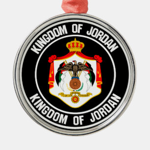 Jordan Round Emblem Metal Tree Decoration