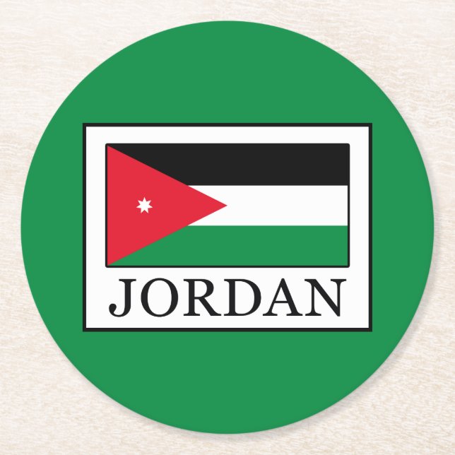 Jordan Round Paper Coaster (Front)