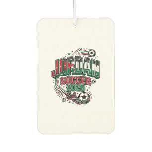 Jordan Soccer 2026 Soccer Bold Country Typography Car Air Freshener