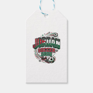 Jordan Soccer 2026 Soccer Bold Country Typography  Gift Tags