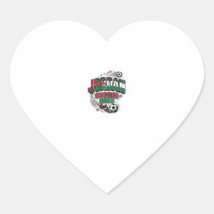 Jordan Soccer 2026 Soccer Bold Country Typography Heart Sticker