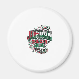 Jordan Soccer 2026 Soccer Bold Country Typography Magnet