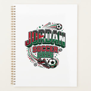 Jordan Soccer 2026 Soccer Bold Country Typography Planner