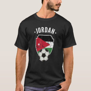 Jordan Soccer Jordan Flag Football Jordanian Pride T-Shirt