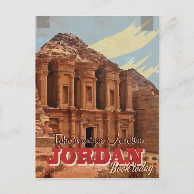 Jordan vacation Classic Travel Poster. Postcard (Front)