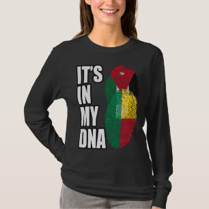 Jordanian And Benin Mix DNA Heritage Flag T-Shirt