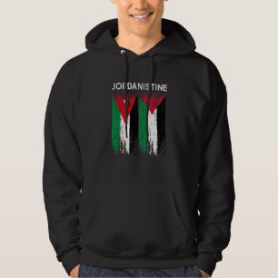 Jordanian And Palestinian Flag Jordan And Palestin Hoodie