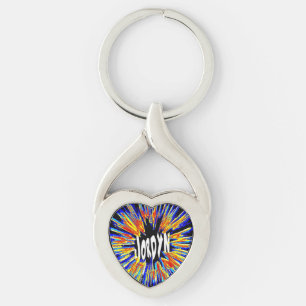 Jordyn Name Star Key Ring