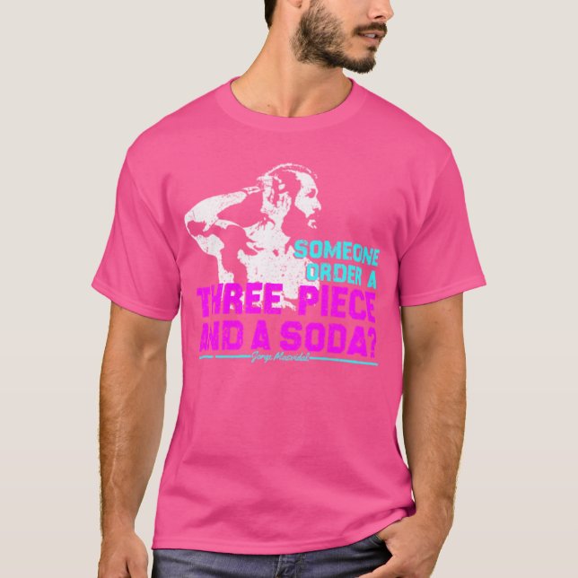 Jorge Masvidal Three Piece And Soda T-Shirt (Front)