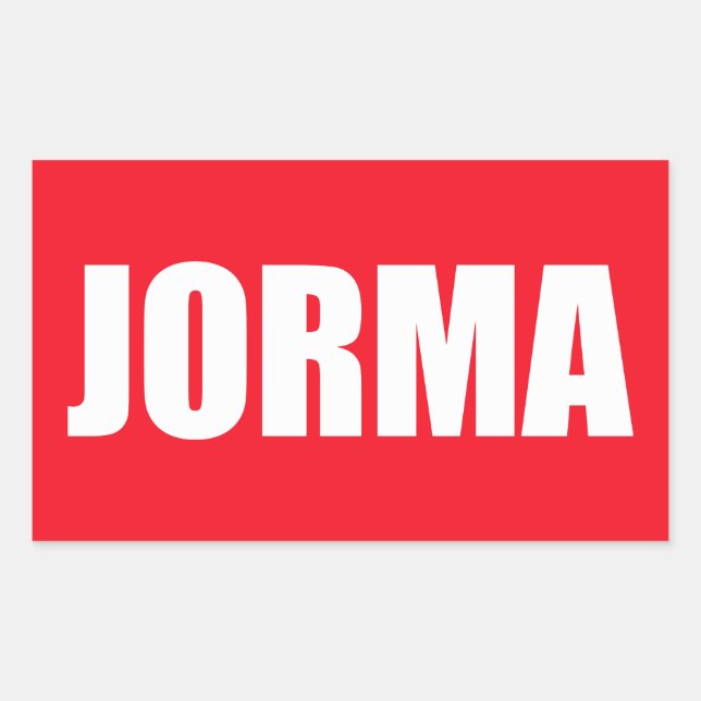 Jorma Rectangular Sticker (Front)