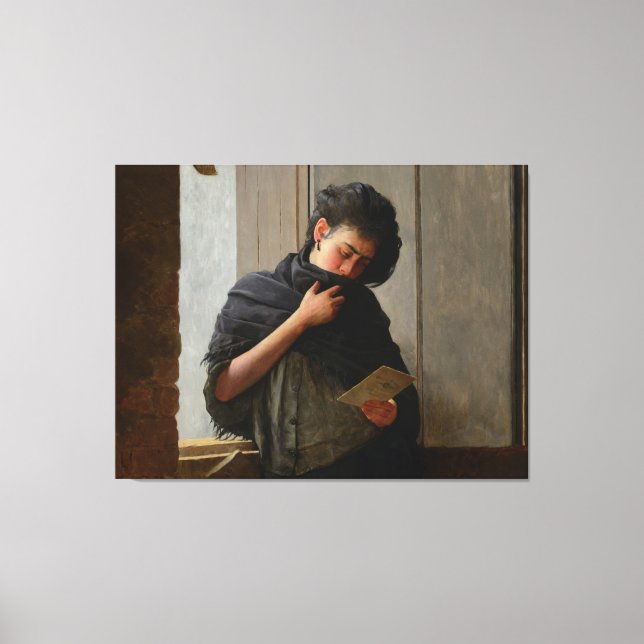 José Almeida Jr - Saudade (Longing) (1899) Canvas Print (Front)