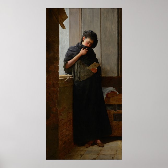 José Almeida Jr - Saudade (Longing) (1899) Poster (Front)