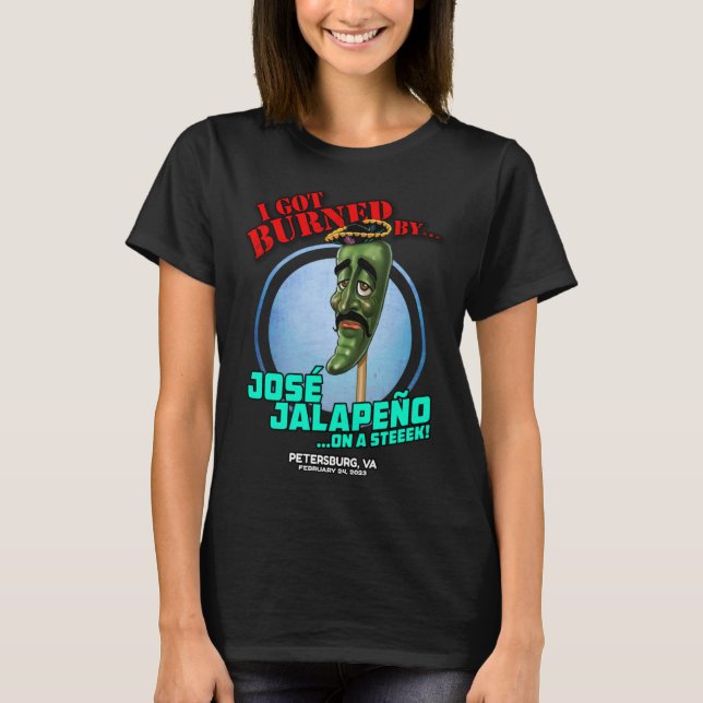 Jose Jalapeno On A Stick Petersburg VA 2023 T-Shirt (Front)