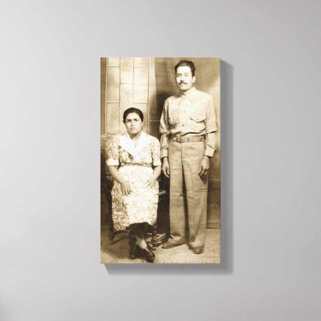 Jose & Maria Guerrero Canvas Print (Front)