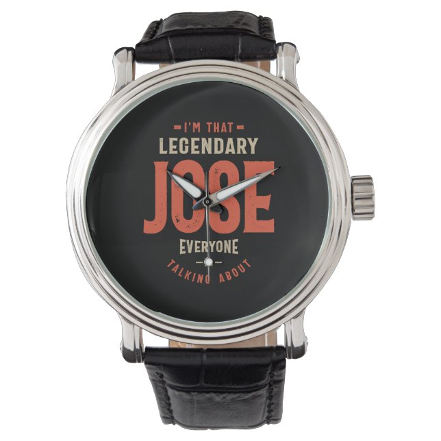Jose Name Funny Personalised Birthday Jose Watch (Front)