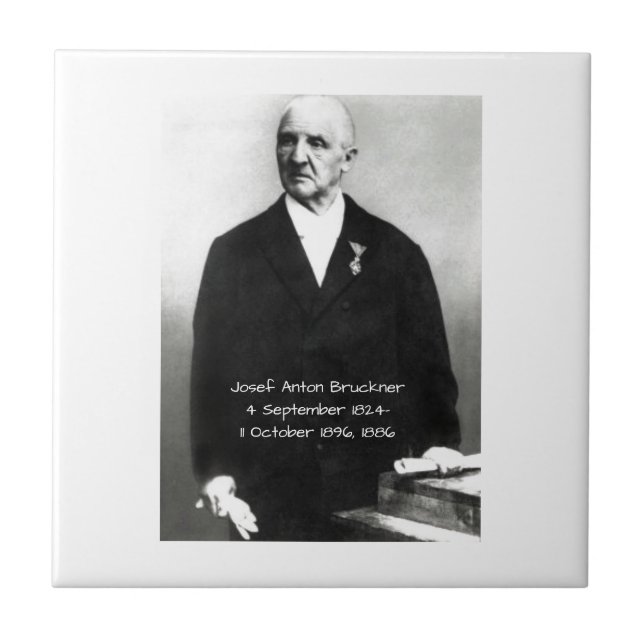 Josef Anton Bruckner 1886 Tile (Front)
