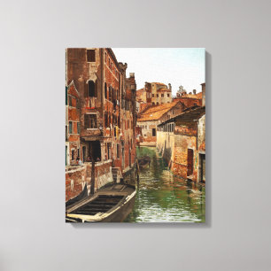 Josef Theodor Hansen Ponte Della Tana Venice Canvas Print