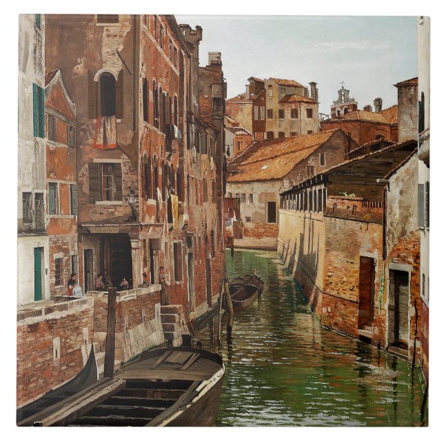 Josef Theodor Hansen Ponte Della Tana Venice Tile (Front)