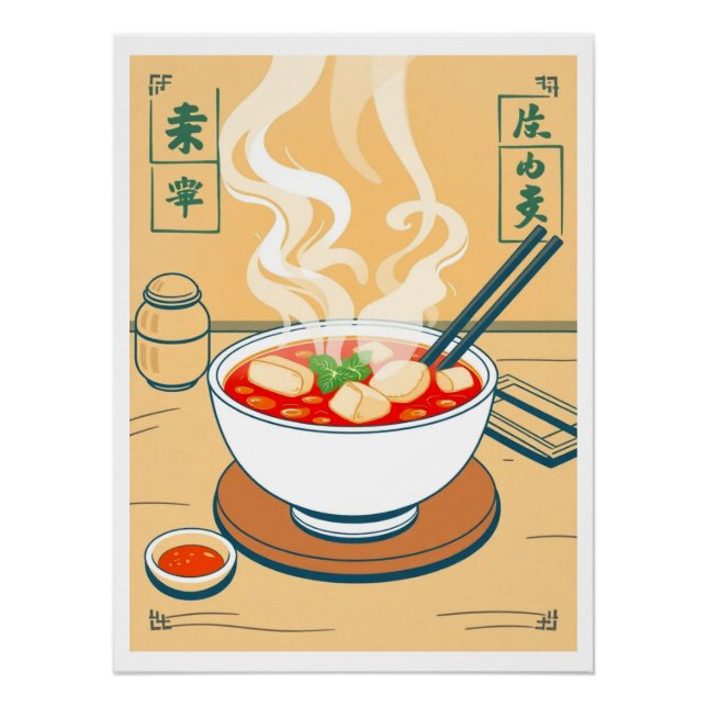 Joseon Teokbokki retro Art Poster (Front)