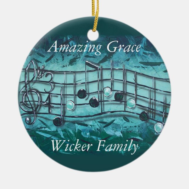Joseph-Amazing Grace Ceramic Tree Decoration (Front)