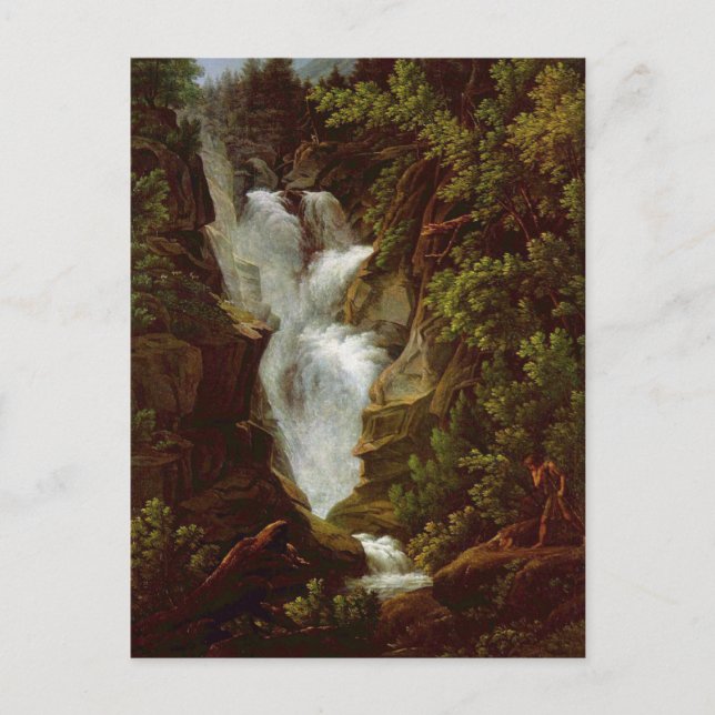 Joseph Anton Koch, Wasserfall, 1796 Postcard (Front)